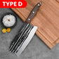 Cuchillo de cocina de acero inoxidable con mango ergonómico