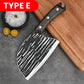 Cuchillo de cocina de acero inoxidable con mango ergonómico