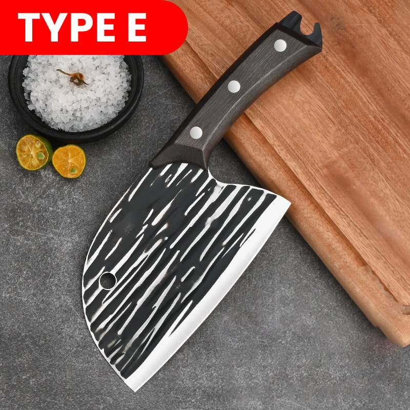 Cuchillo de cocina de acero inoxidable con mango ergonómico