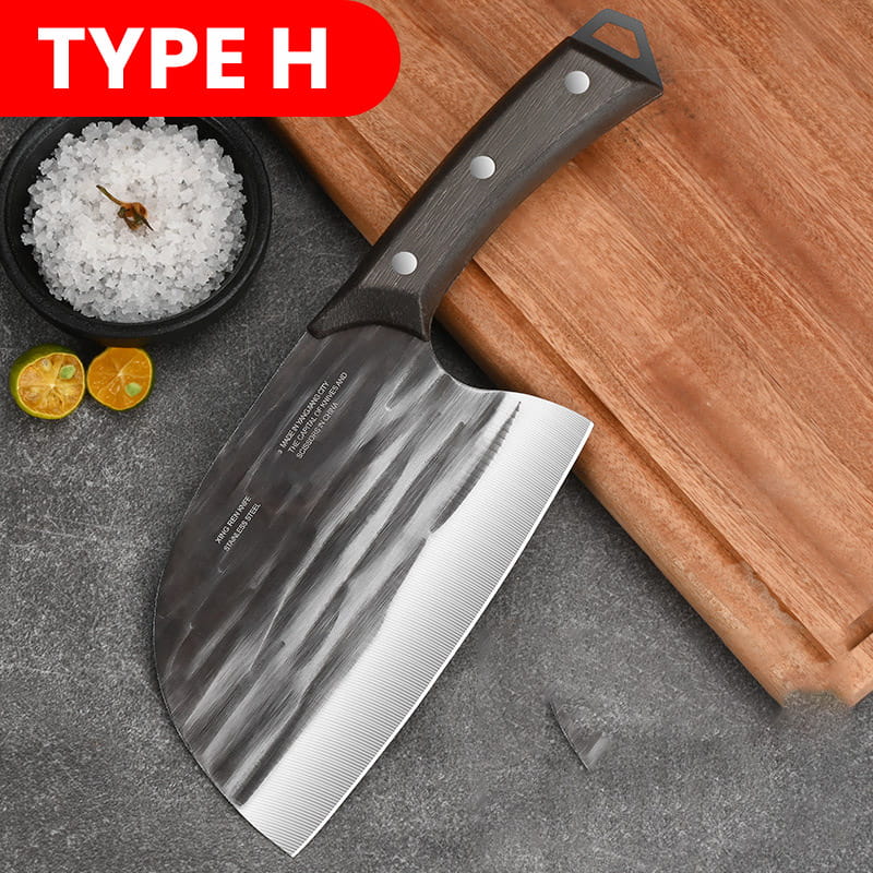 Cuchillo de cocina de acero inoxidable con mango ergonómico