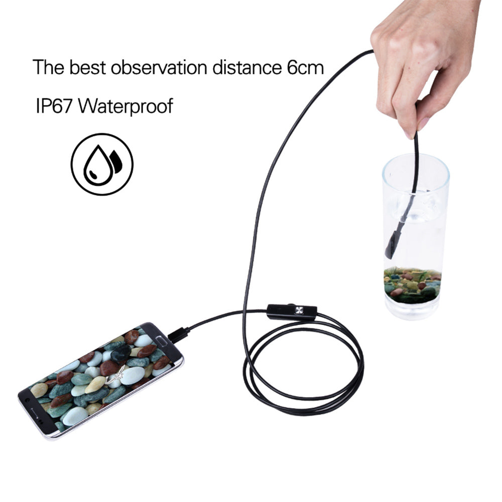 Cámara endoscópica industrial con cámara serpiente USB 3 en 1 para endoscopio de tipo C, Android y PC
