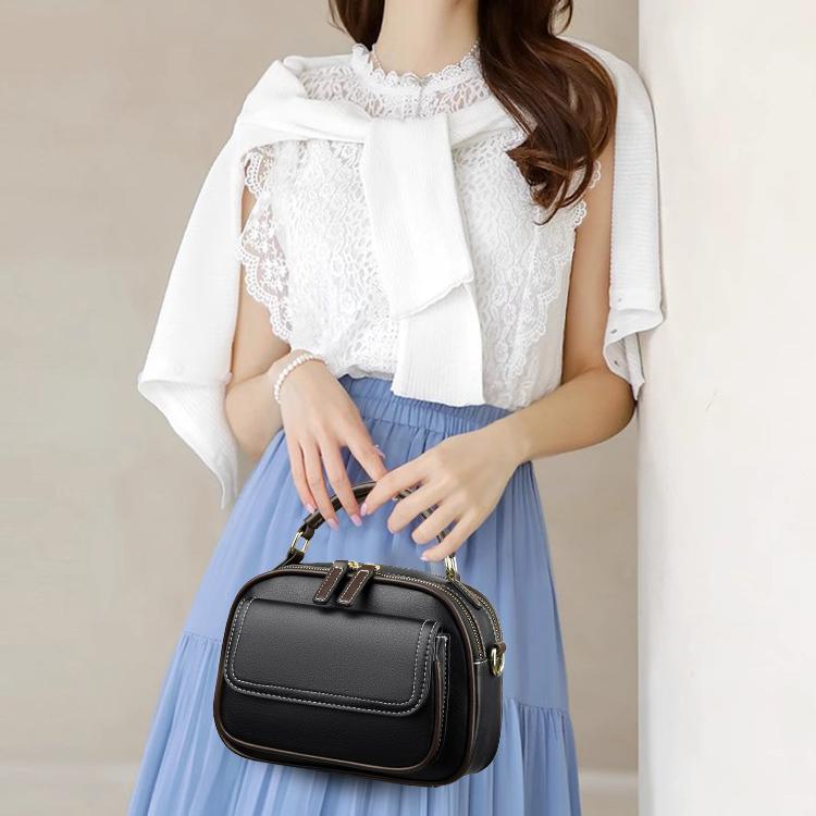 ✨Artículos de moda✨Elegante bolso cruzado de doble capa con correa ancha🔥