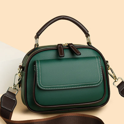 ✨Artículos de moda✨Elegante bolso cruzado de doble capa con correa ancha🔥