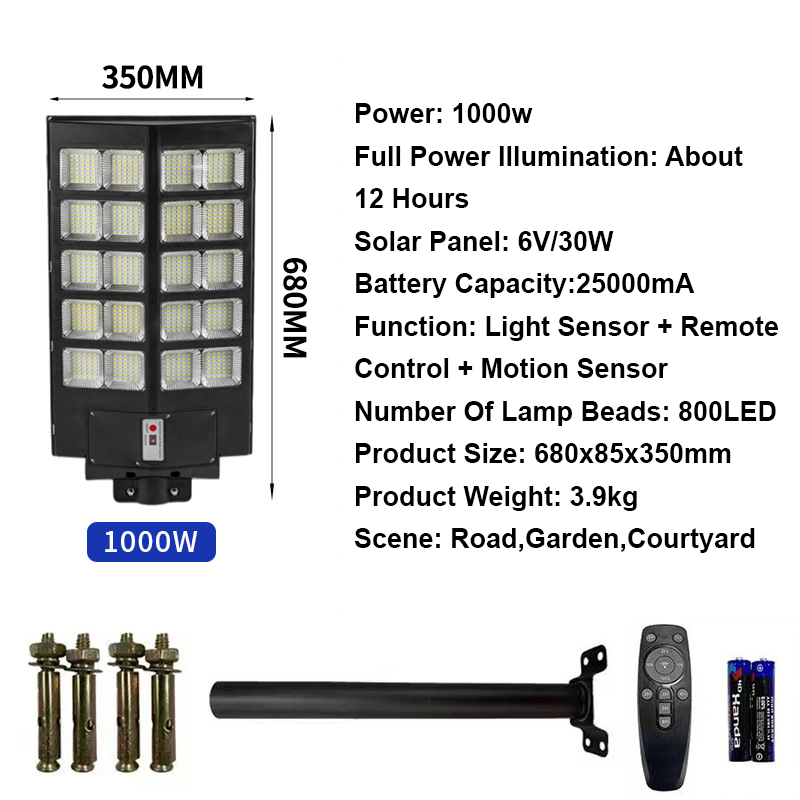 Lámpara Solar Inteligente para Exteriores – Sensor de Movimiento y Control Remoto