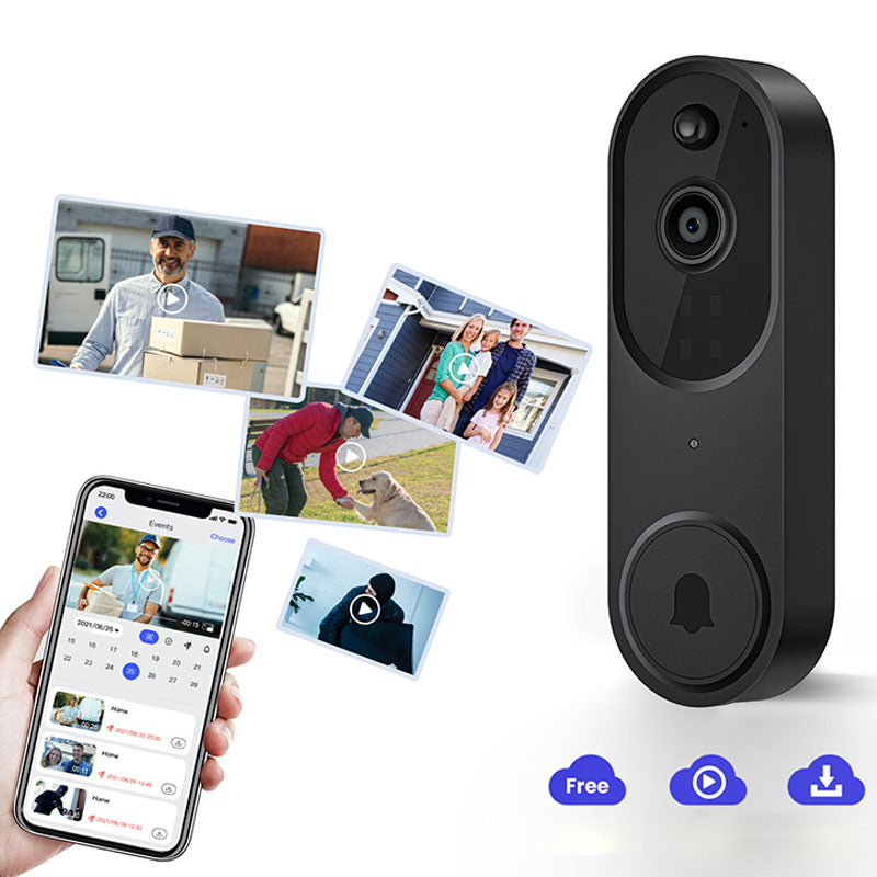 Timbre y timbre inalámbricos con vídeo HD para hogar inteligente
