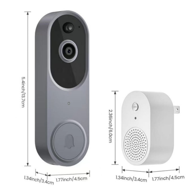 Timbre y timbre inalámbricos con vídeo HD para hogar inteligente