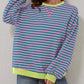 🔥2025 HOT SALE🔥Jersey de manga larga de rayas oversize para mujer