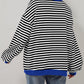 🔥2025 HOT SALE🔥Jersey de manga larga de rayas oversize para mujer