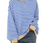 🔥2025 HOT SALE🔥Jersey de manga larga de rayas oversize para mujer