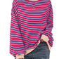 🔥2025 HOT SALE🔥Jersey de manga larga de rayas oversize para mujer