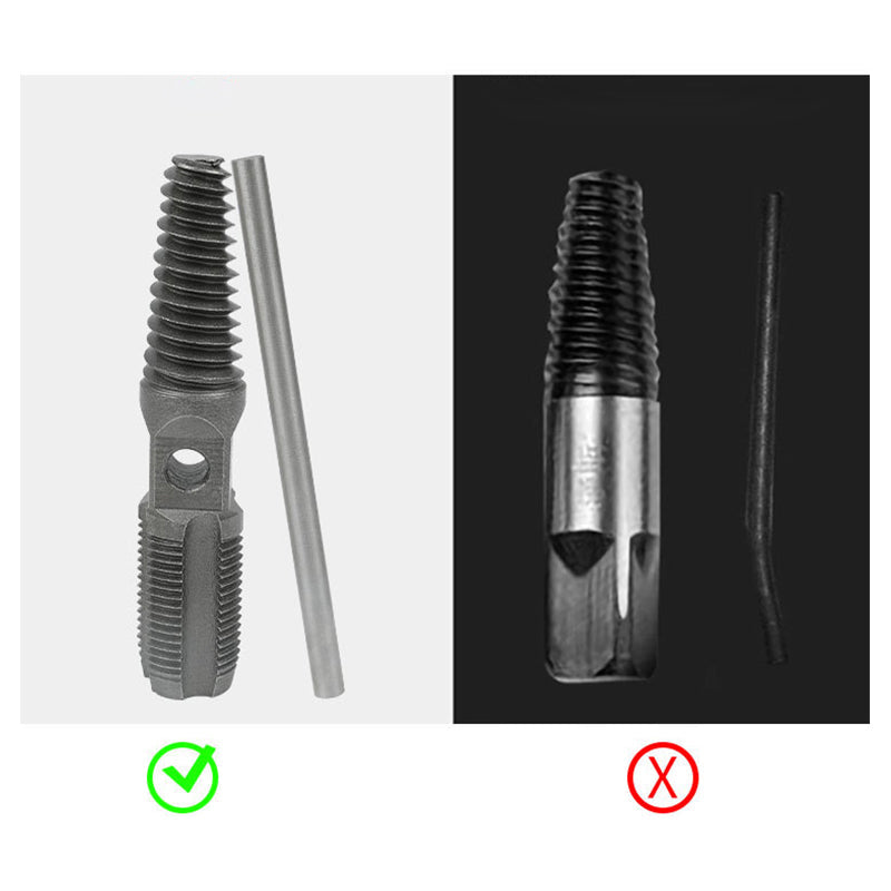 Kit Extractor y Reparador de Roscas para Tubería, Doble Función