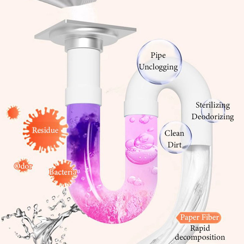 🔥 Nuovo Bestseller ❤️‍🔥  Detergente per Scarichi Multiuso Potente Anti-Ingorgo in Polvere