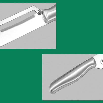 Pelador Premium Multifuncional de Acero Inoxidable Manual