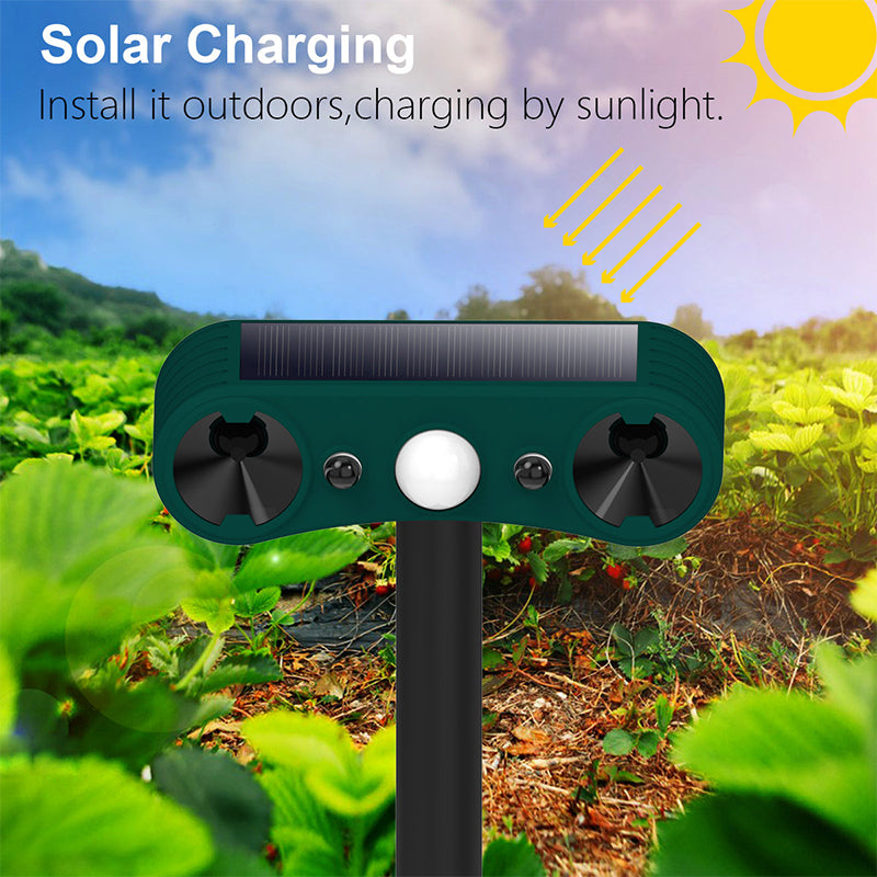 Alarmas de exterior con sensor de movimiento solar para repeler