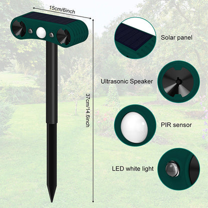 Alarmas de exterior con sensor de movimiento solar para repeler