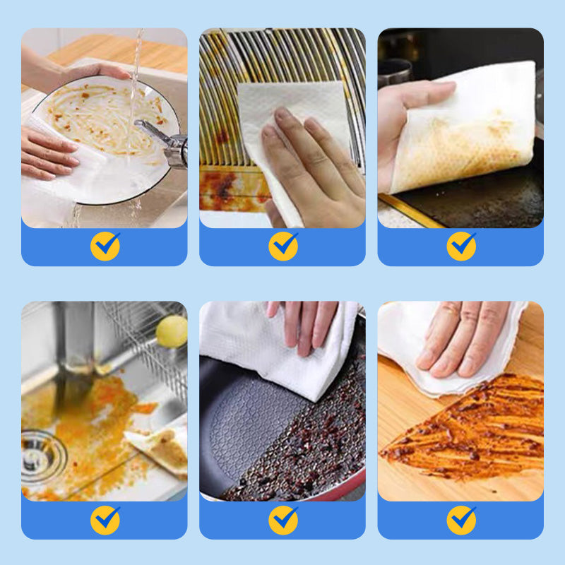80 Toallitas Desengrasantes Gruesas para Cocina