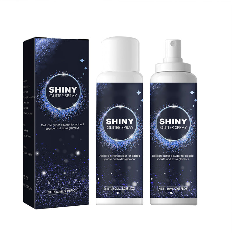 Purpurina brillante en spray