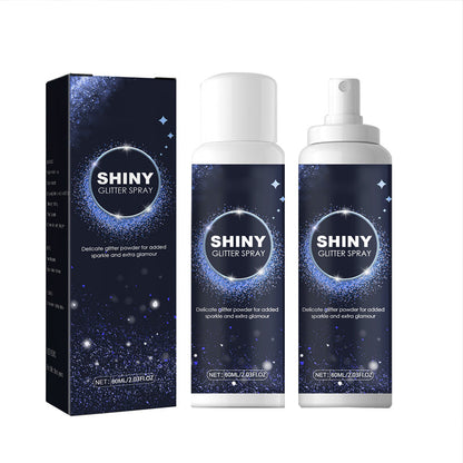 Purpurina brillante en spray