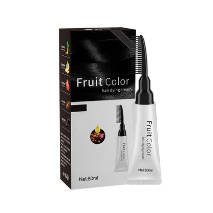 💥Black Friday Sale🎊Crema para teñir el pelo con extracto de plantas y peine
