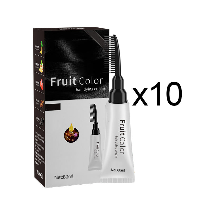 💥Black Friday Sale🎊Crema para teñir el pelo con extracto de plantas y peine