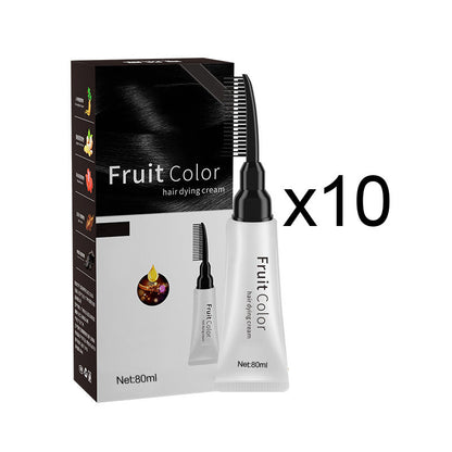 💥Black Friday Sale🎊Crema para teñir el pelo con extracto de plantas y peine