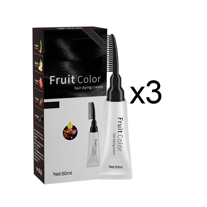 💥Black Friday Sale🎊Crema para teñir el pelo con extracto de plantas y peine