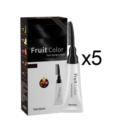 💥Black Friday Sale🎊Crema para teñir el pelo con extracto de plantas y peine
