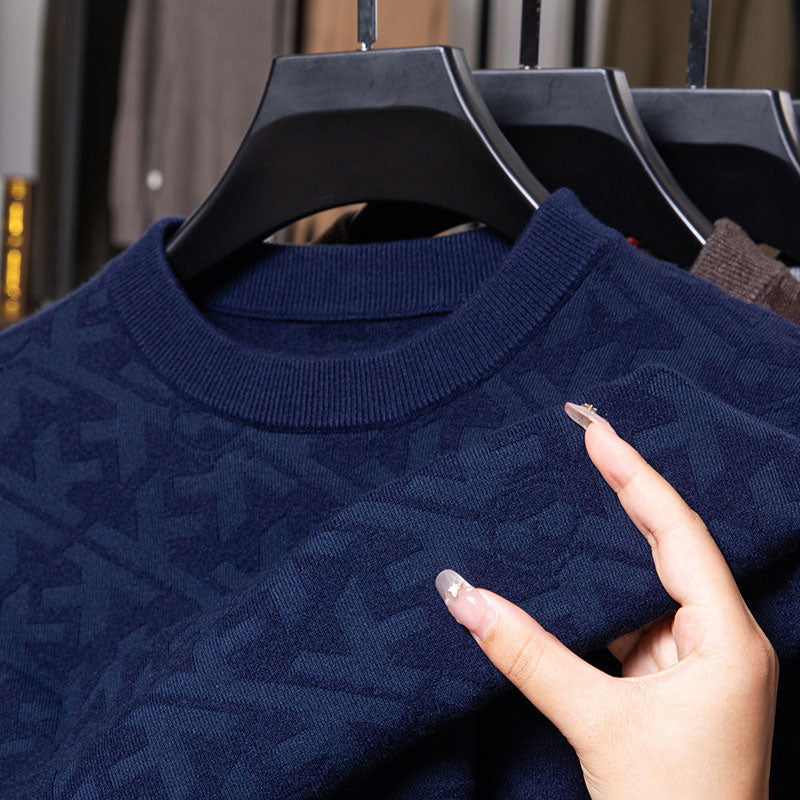 Suéter Casual de Cuello Redondo para Hombre