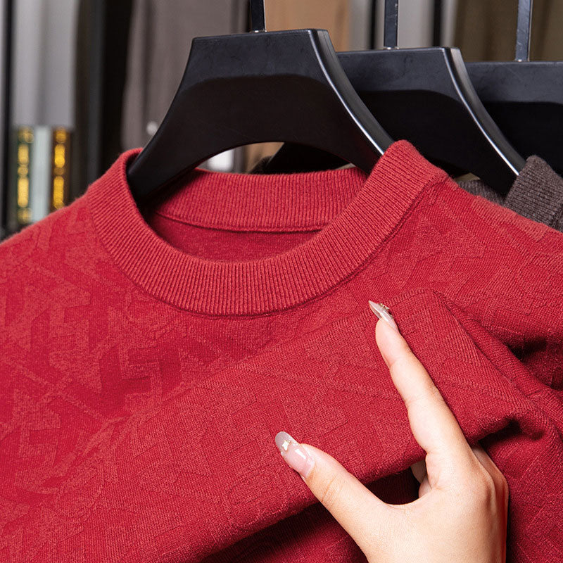 Suéter Casual de Cuello Redondo para Hombre