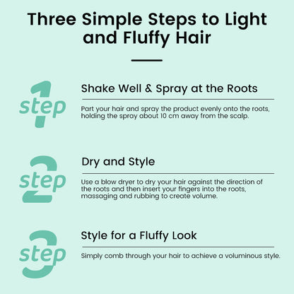 100ml Spray voluminizador del cabello, Aumento instantáneo del volumen