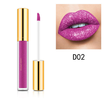 ✨💎💄 Rouge à lèvres Metallic Liquid Diamond Glitter