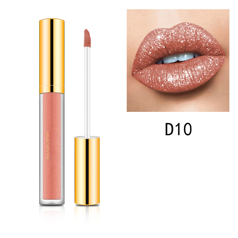 ✨💎💄 Rouge à lèvres Metallic Liquid Diamond Glitter