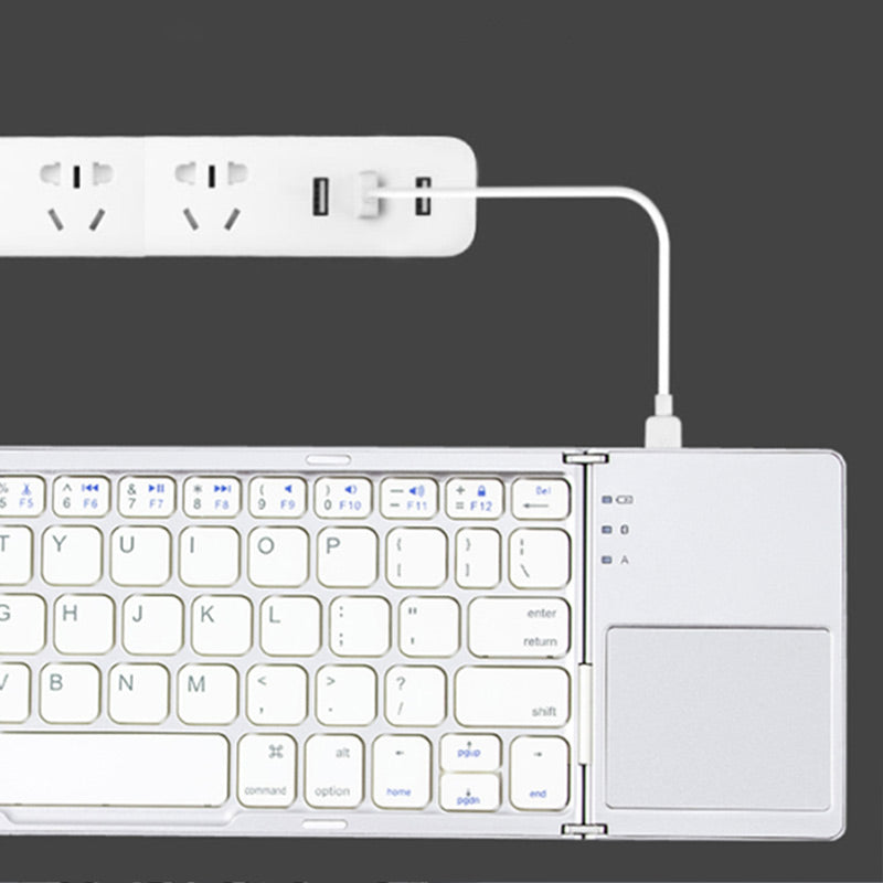 Teclado inalámbrico Bluetooth plegable para teléfono
