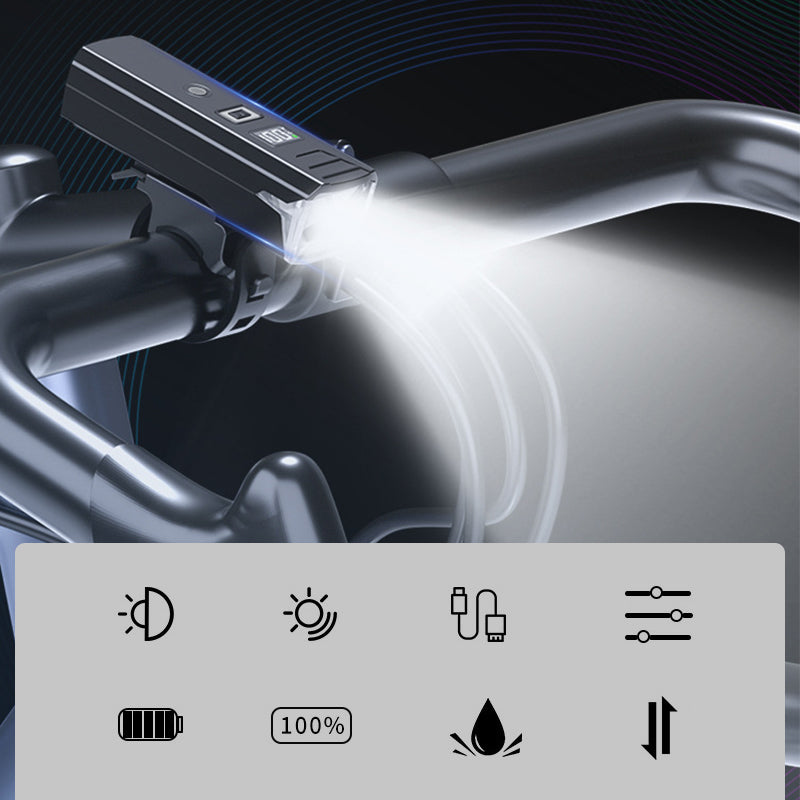 Luz nocturna inteligente para bicicletas con sensor de luz