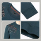 Sudadera con cuello redondo y forro cálido y grueso con estampado de moda para hombre