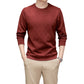Cómoda camiseta de cuello redondo de corte holgado para hombre