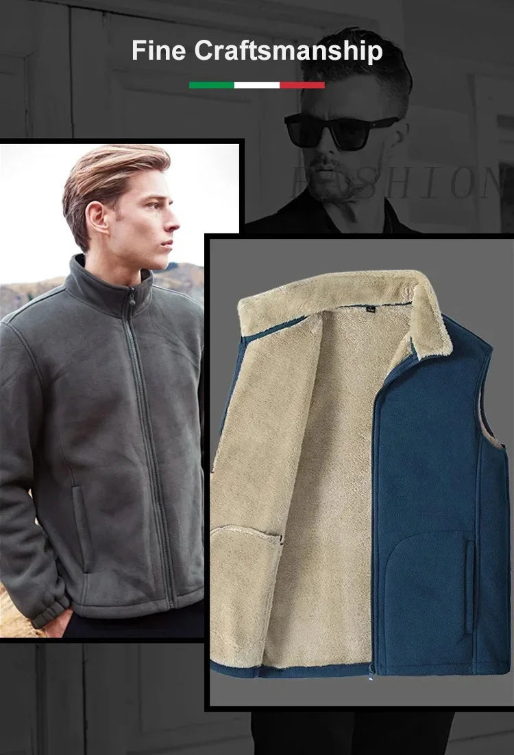 🍂Especiales de otoño🍂 Chaleco cálido para hombre: combina estilo y calidez