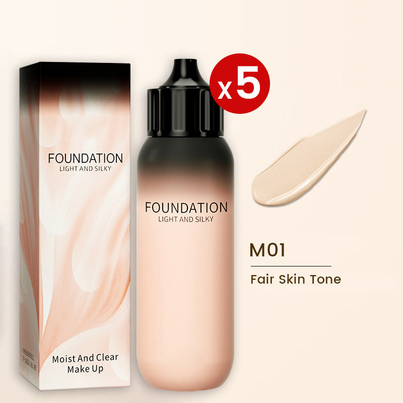 Base de Maquillaje Ligera, Impermeable y Duradera con Acabado Natural