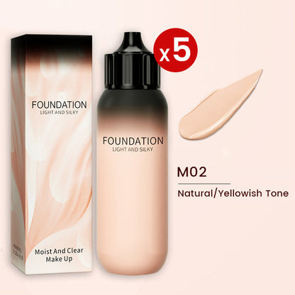 Base de Maquillaje Ligera, Impermeable y Duradera con Acabado Natural