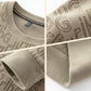 Jersey jacquard de moda con cuello redondo grueso para hombre