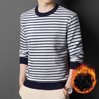 🔥50%OFF Venta de Navidad🔥Caliente de los hombres a rayas acogedor suéter de moda