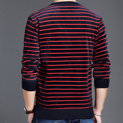🔥50%OFF Venta de Navidad🔥Caliente de los hombres a rayas acogedor suéter de moda
