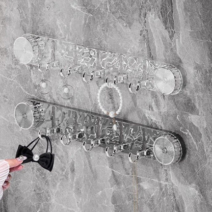 Percha de ventosa giratoria ondulada sin punzón