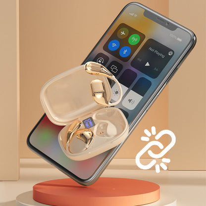 Audífonos Bluetooth Deportivos con Gancho, Sonido HiFi Impermeables para Correr y Gym