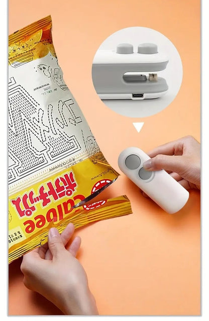 Mini Sellador magnético recargable 2 en 1