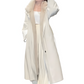 Parka larga de invierno para mujer con piel sintética