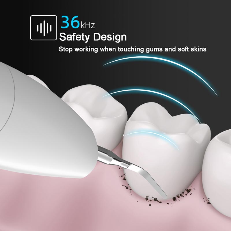 Limpiador dental ultrasónico visible inalámbrico