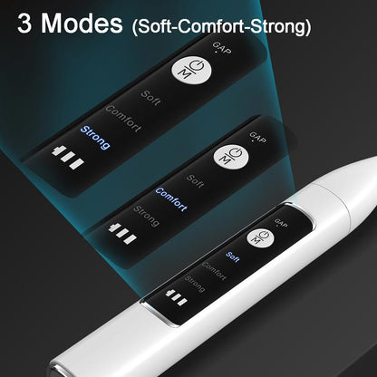 Limpiador dental ultrasónico visible inalámbrico