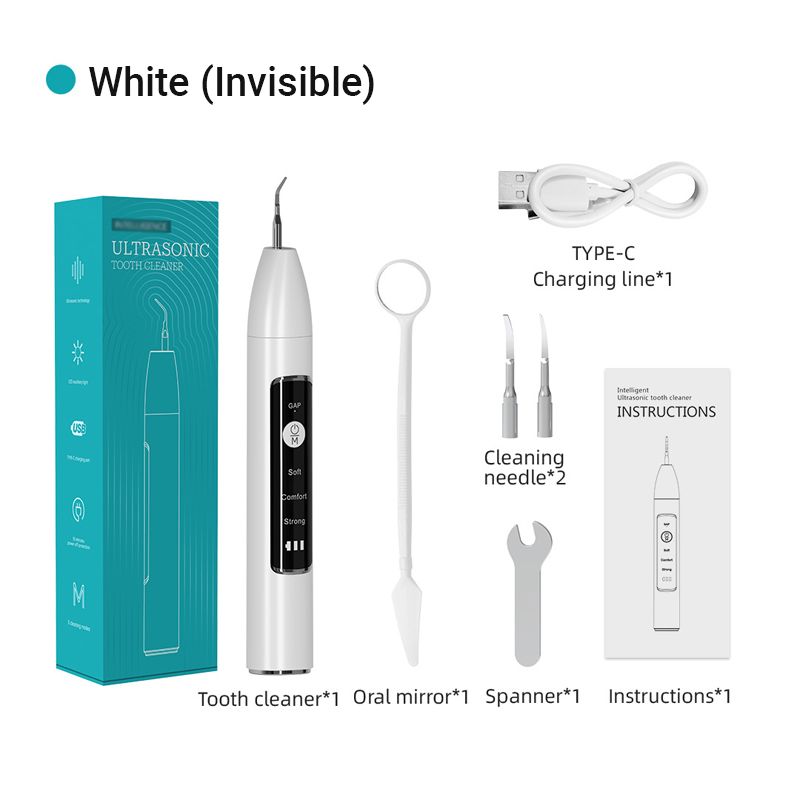 Limpiador dental ultrasónico visible inalámbrico