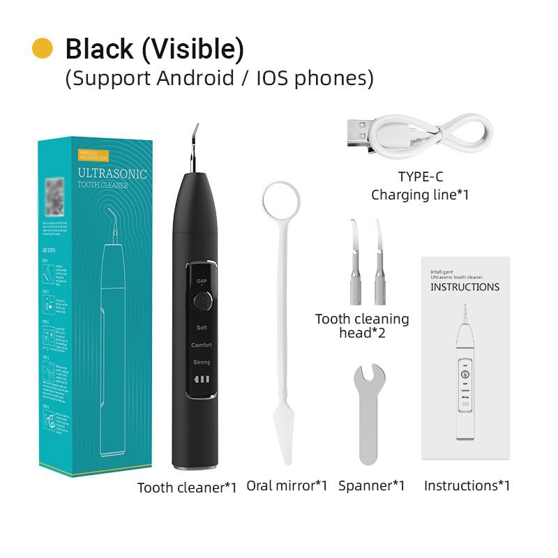 Limpiador dental ultrasónico visible inalámbrico
